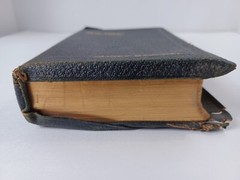 HOLY BIBLE KJV Self Pronouncing 1950’s National Bible Press Genuine Leather VTG
