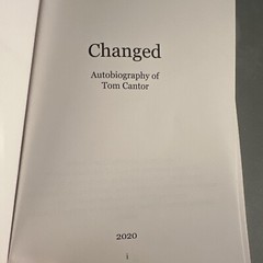 Changed by Tom Cantor Paperback 84 Pages