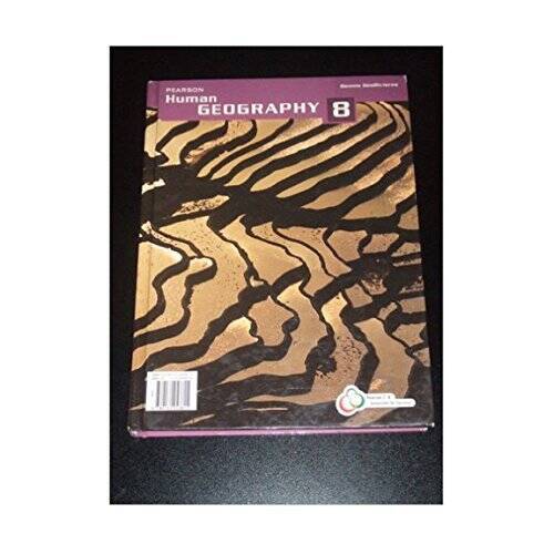 Pearson Canadian History 8, Pearson Human Geography 8 – Hardcover – GOOD
