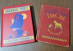 Antique early reader books Far Away Ports , Days in and Days out