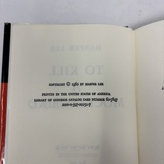 To Kill a Mockingbird Harper Lee Hardcover 1960 Edition Vintage Printed in USA