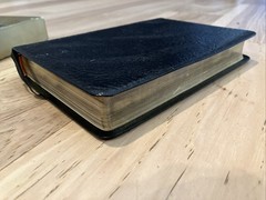 Oxford Cambridge NEB Cameo New English Bible Antique French Morocco Leather 54X