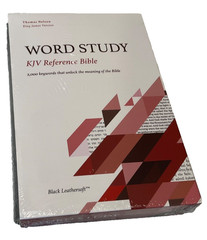 KJV Word Study Reference Bible 2023 Black Leather-Soft SEALED