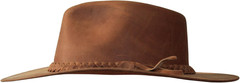 Premium Leather Fedora – Wide Brim Hat Leather – Water Resistant