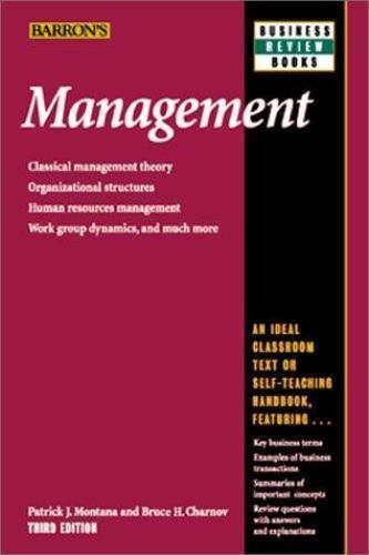 Management; Barron’s Business Review Series – paperback, 0764112767, Montana PhD