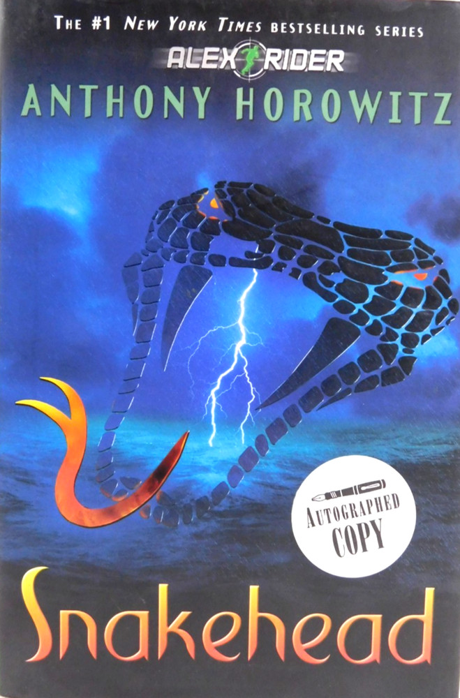 *SIGNED* First Edition ANTHONY HOROWITZ hardcover & jacket SNAKEHEAD 383 pages