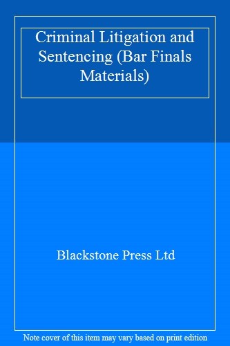 Inns of Court Bar Manuals: Criminal Litigation and Sentencing: 1