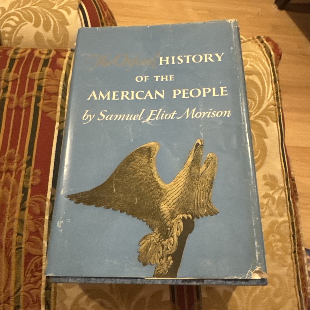 Vintage 1965 The Oxford History of the American People Morison Hardcover Book