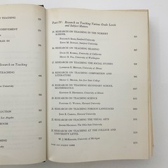 Handbook of Research on Teaching Pedagogy Studies Hardcover Book NL Gage 1971