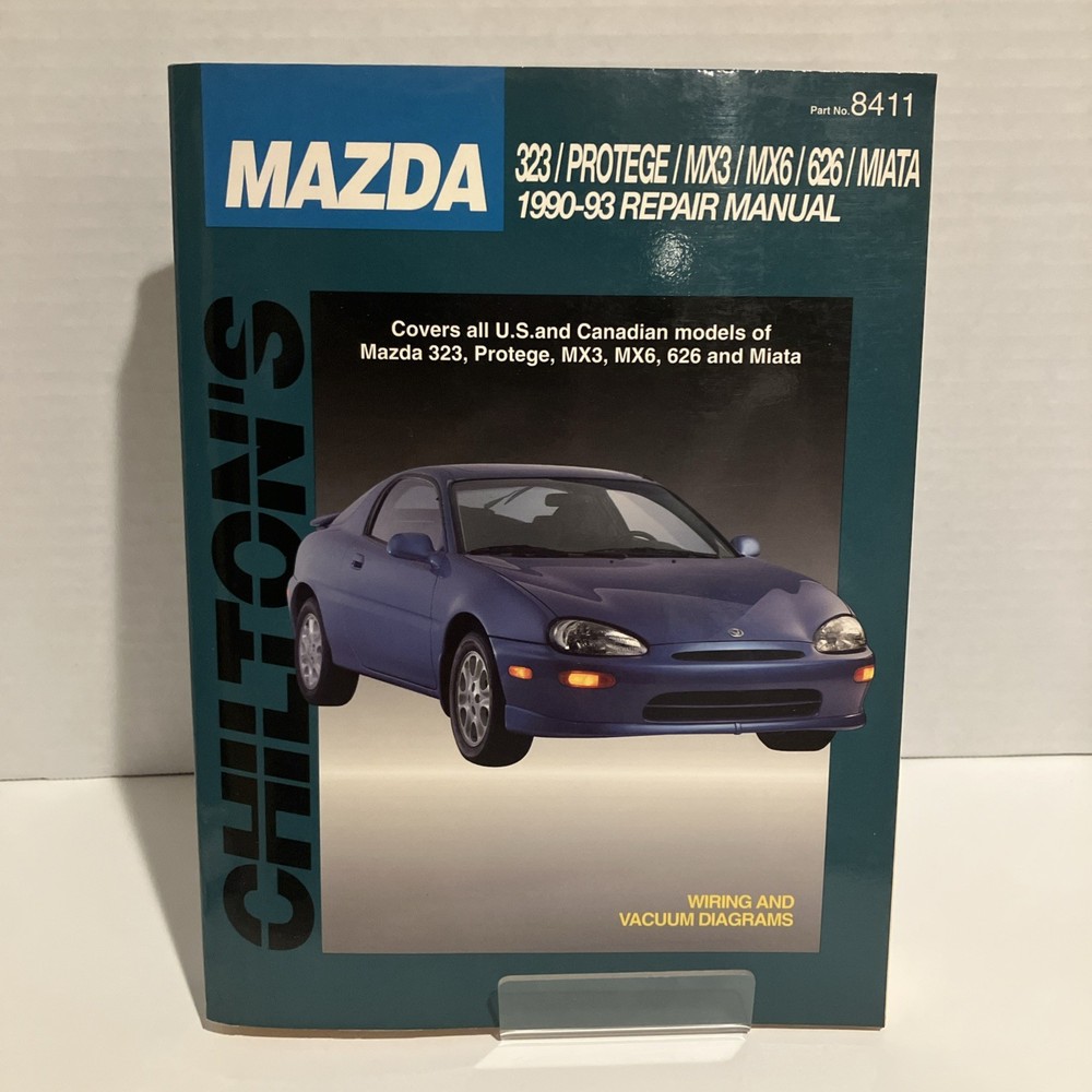 Chilton’s Repair Manual 8411 – Mazda 323/Protege/MX3/MX6/626/Miata 1990-93 46802