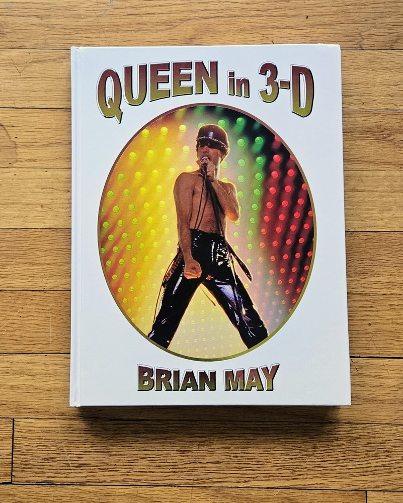 Queen in 3-D by Brian May (2018, Hardcover) w/3-D Viewer!