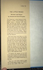THE LITTLE PRINCE Antoine de Saint-Exupery HBDJ 1971 Katherine Woods
