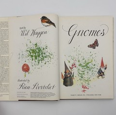 GNOMES Wil Huygen Illustrated HC 1977 Hard Cover With Dust Jacket