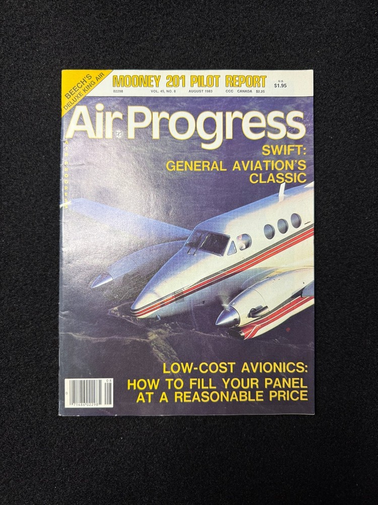 Air Progress Magazine August 1983 Swift Mooney 201 Pilot Report Aviation
