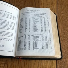 Holy Bible References Concordance Genuine Morocco Leather Black 1949