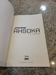 Star Wars Ahsoka Novel E K Johnston Paperback First Edition Disney Canon Book