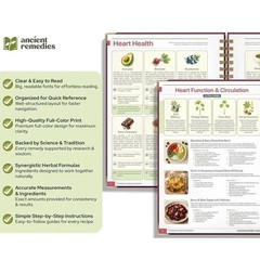 The Natural Healing Handbook, Spiral-Bound Guide For Herbal Remedies And Natural