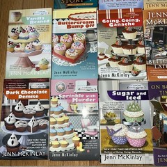 JENN McKINLAY CUPCAKE BAKERY LIBRARY MYSTERY PAPERBACK LOT OF 14 BOOKS