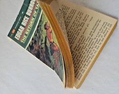7 Edgar BURROUGHS BB Books, Paperback ~ Tarzan (#1, 2, 5 & 10), Venus & Mars