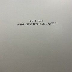 Living with Antiques book by Alice Winchester — SIGNED — 1941