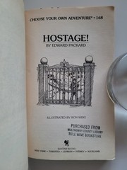 1996 HOSTAGE ! CHOOSE YOUR OWN ADVENTURE #168 EDWARD PACKARD PAPERBACK RARE VTG