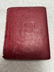 4 LITTLE LEATHER LIBRARY BOOKS 1920s Miniature 3 Red 1 Green LOT Literature Poem