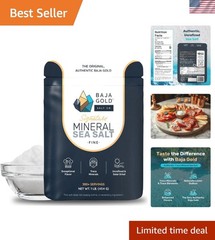 Authentic Baja Sea Salt – 300+ Servings of Natural Flavor – Resealable 1 lb. Bag