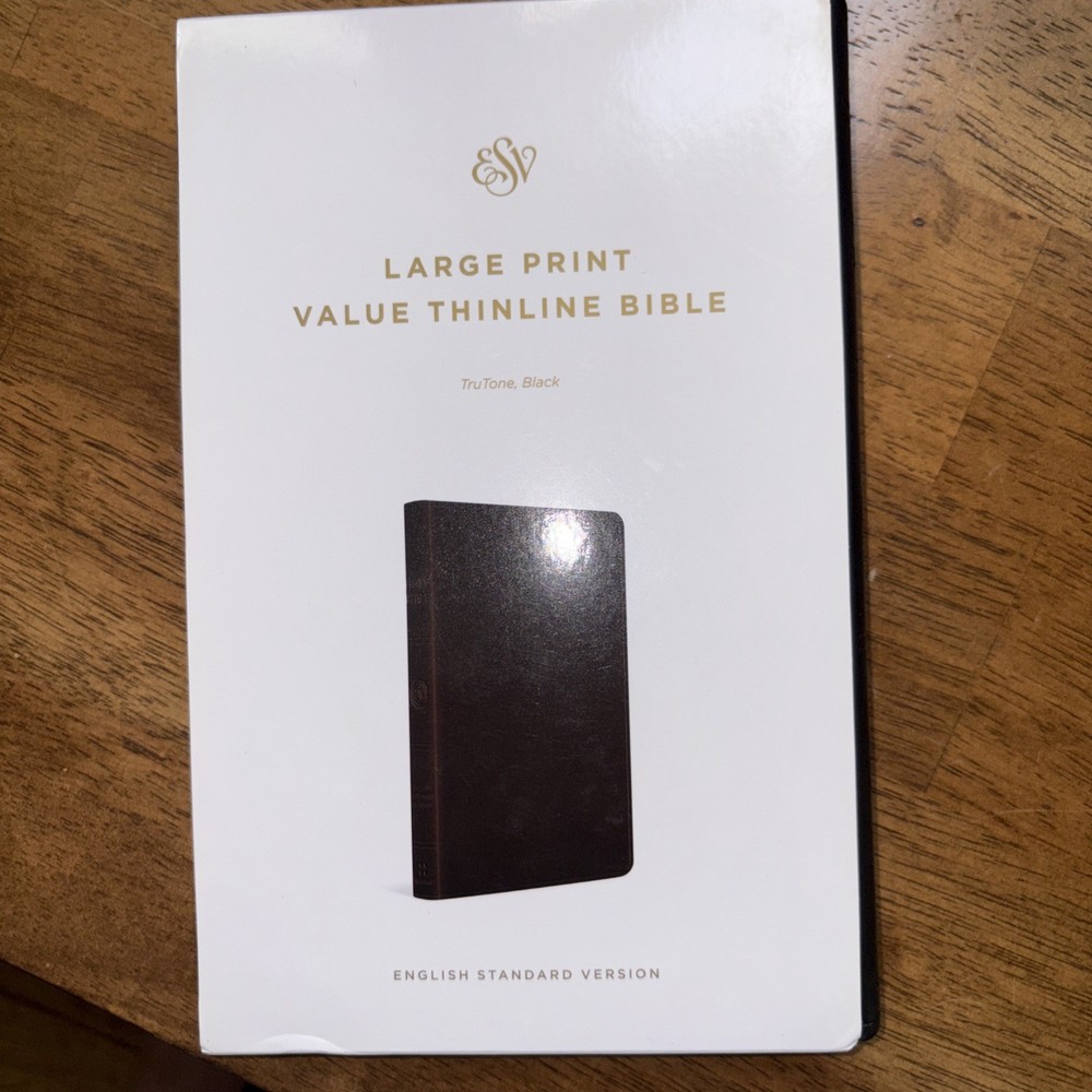 ESV Large Print Value Thinline Bible (Trutone, Black) by Esv Bibles: New