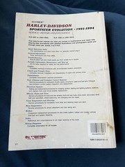 Harley-Davidson Sportster Evolution 883 1200 1991-1994 Clymer Repair Manual M429