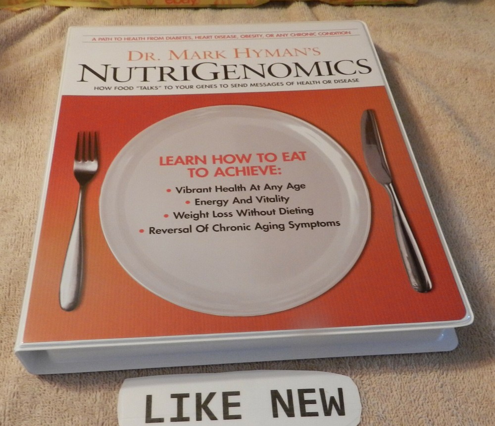 NutriGenomics How Food Talks To Your Genes Dr Mark Hyman 2006 Audio CDs and Book