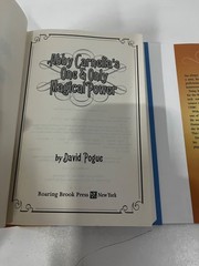 ABBY CARNELIA’S ONE AND ONLY MAGIC POWER BY DAVID POGUE 2010 HCDJ ROARING BROOK