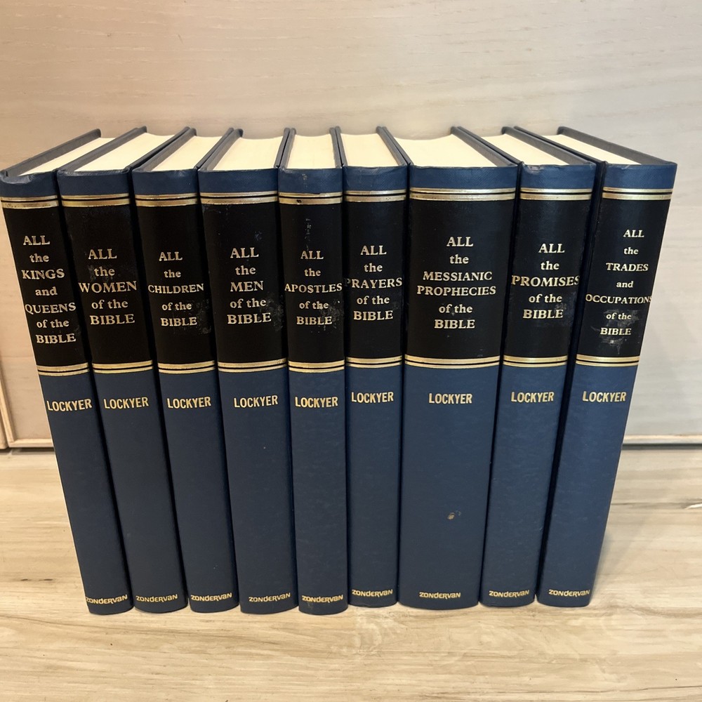 All Of The Bible Series by Herbert Lockyer 9 Volume Set Zondervan Hardcover VGC
