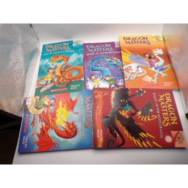 Dragon Masters Books 1-4 & 6 Tracey West Scholastic Branches Paperback Set