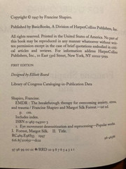 EMDR by F. Shapior and M. Forrest (First Edition, 1997, Hardcover)