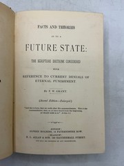 Facts & Theories Future State FW Grant 1889 Second Edition Enlarged Holness HTF