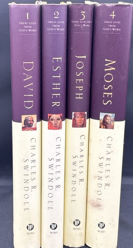 Charles R. Swindoll Great Lives from God’s Word Hardcover Volumes 1 – 4