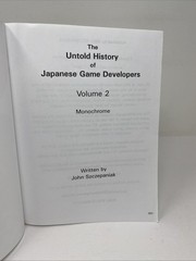 Untold History Japanese Game Developers Vol 2 Monochrome Paperback Clean Pages
