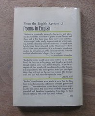 POEMS IN ENGLISH by Samuel Beckett -1st/1st HCDJ 1963 – Grove Press $2.75 Godot