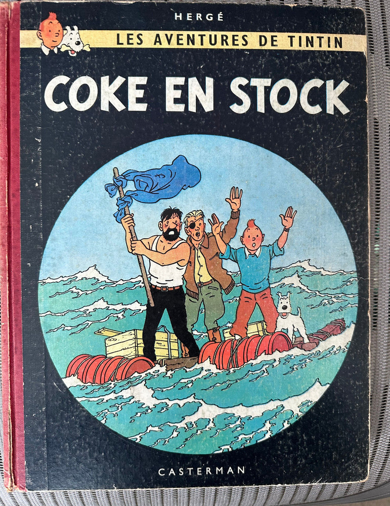 Hergé Tintin Coke en Stock 1st French Edition Danel „REDOUTABLE” Rare