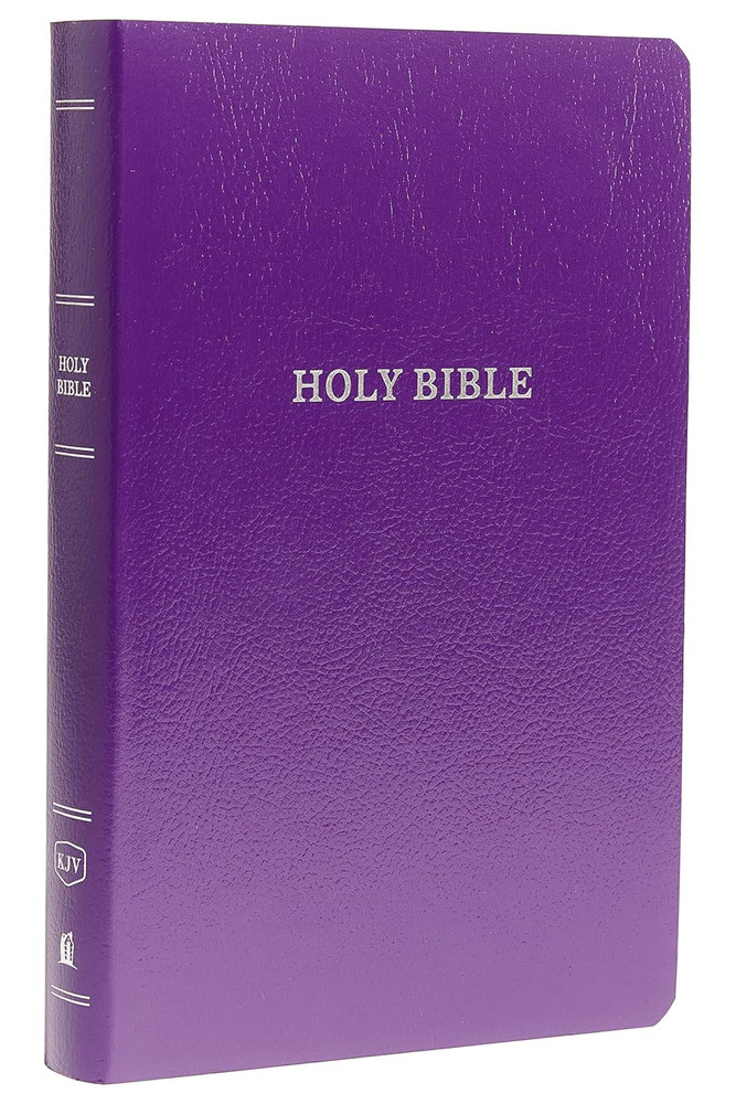 KJV Holy Bible: Gift and Award, Purple Leather-Look, Red Letter, Comfort Print: