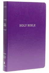 KJV Holy Bible: Gift and Award, Purple Leather-Look, Red Letter, Comfort Print: