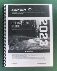 2023 Can-Am Defender X mr HD10 Owner’s Manual: 212 Pages & Protective Covers