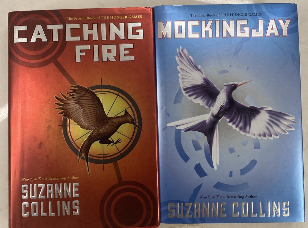 Lot Of 2 Hunger Games Hardcover Books Suzanne Collins, Mockingjay, Catching Fire