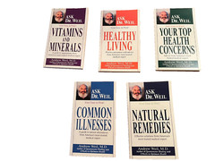 Andrew Weil Lot of 5 Health Booklets (Mass Market) Like New