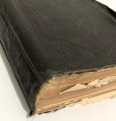 Vintage Holy Bible Red Letter Edition National Bible Press Black Soft Leather