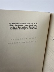 Obras Completas de Eduardo Barrios 2 Volumes Hardcover – VG