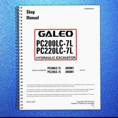 KOMATSU Galeo PC200LC-7L PC220LC-7L Hydraulic Excavator Shop Manual , FOLDOUTS