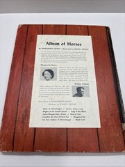Album of Horses By Marguerite Henry, 1964, Illustr. By Wesley Dennis; HC, CB