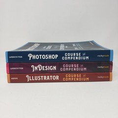 Adobe Course Books Lot of 3 (Illustrator, Photoshop, InDesign, PB, Rocky Nook)