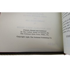 Holy Bible AKJV Leather Zipped National Bible Press 1958